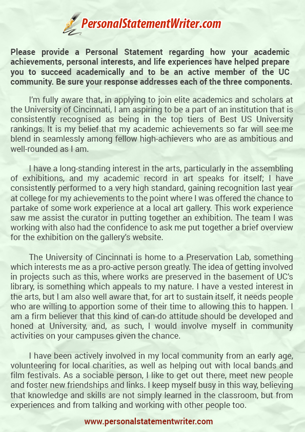 Personal statement ucas Personal statement ucas picture