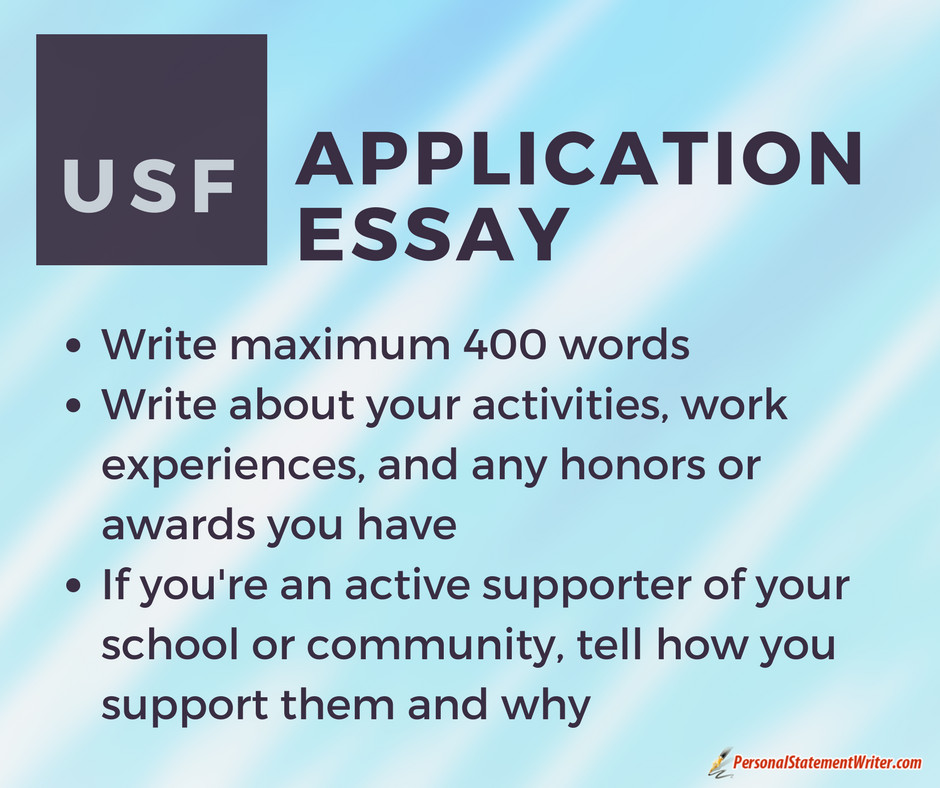 usf application essay