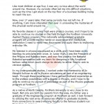 personal statement format