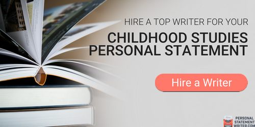 personal statement early childhood studies