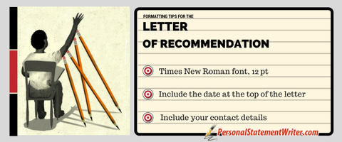 writing letters of recommendation with right formatting