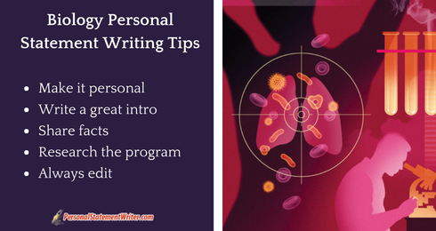 biology personal statement writing tips