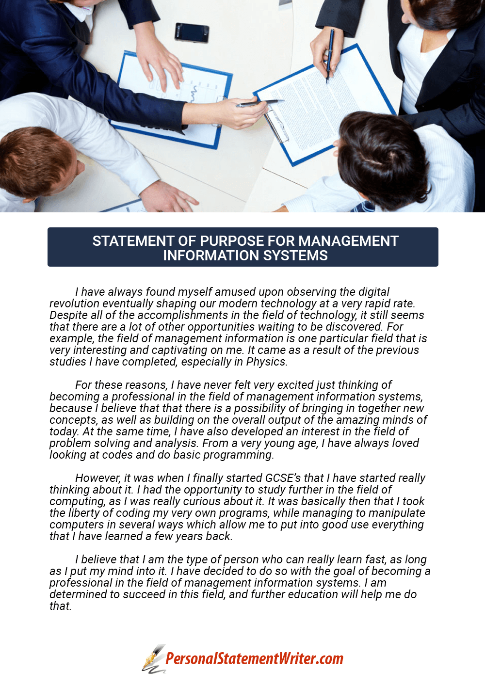 personal statement system administrator