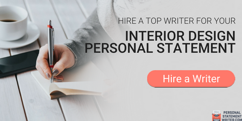 writing personal statement interior design