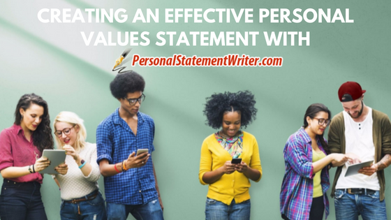 personal values statement writing help