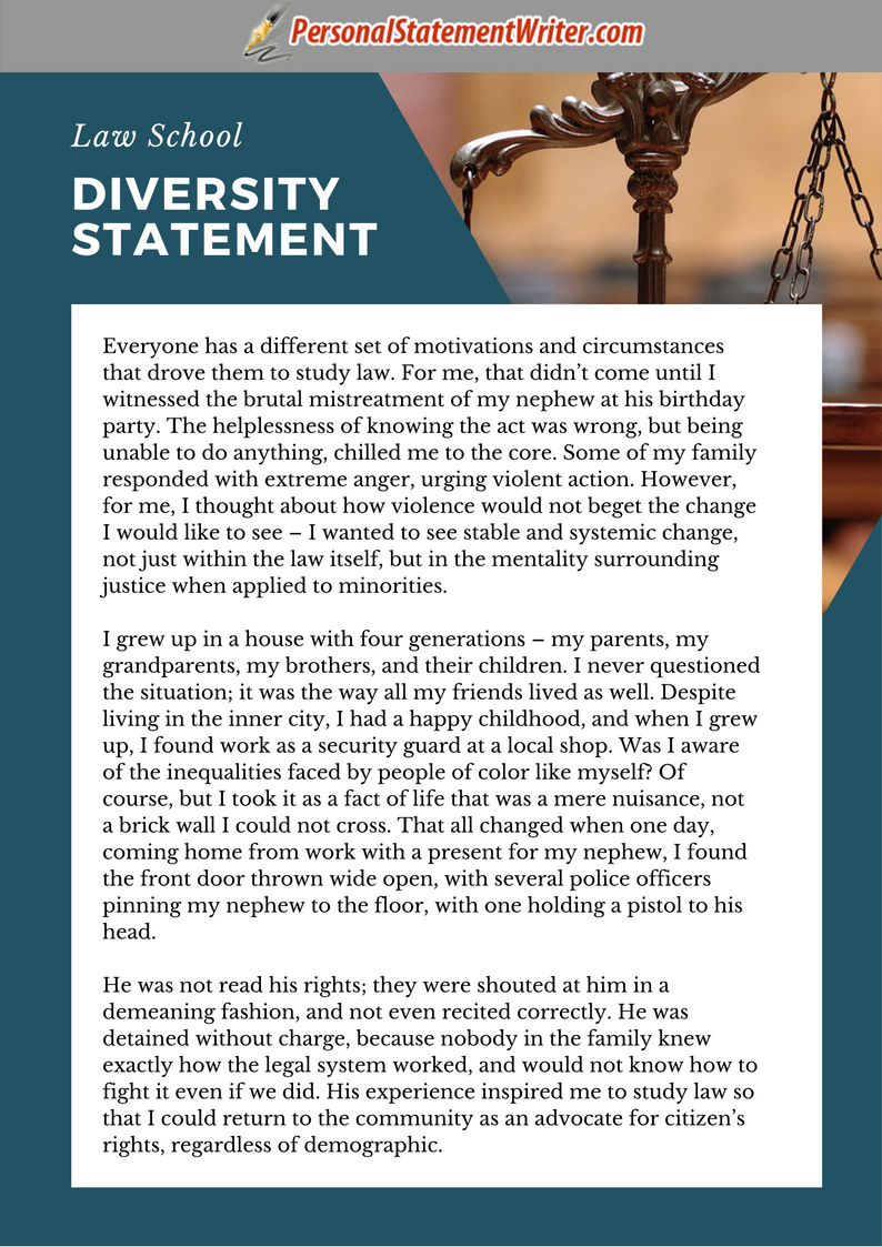 howard law school personal statement