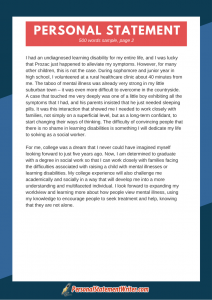 500 word personal statement sample one page
