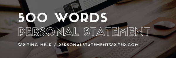 writing a personal statement 500 words