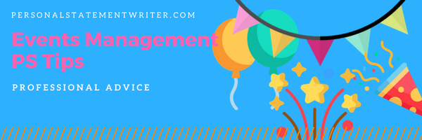 events management personal statement tips