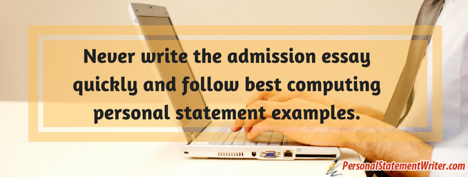 how to write computer science personal statement 