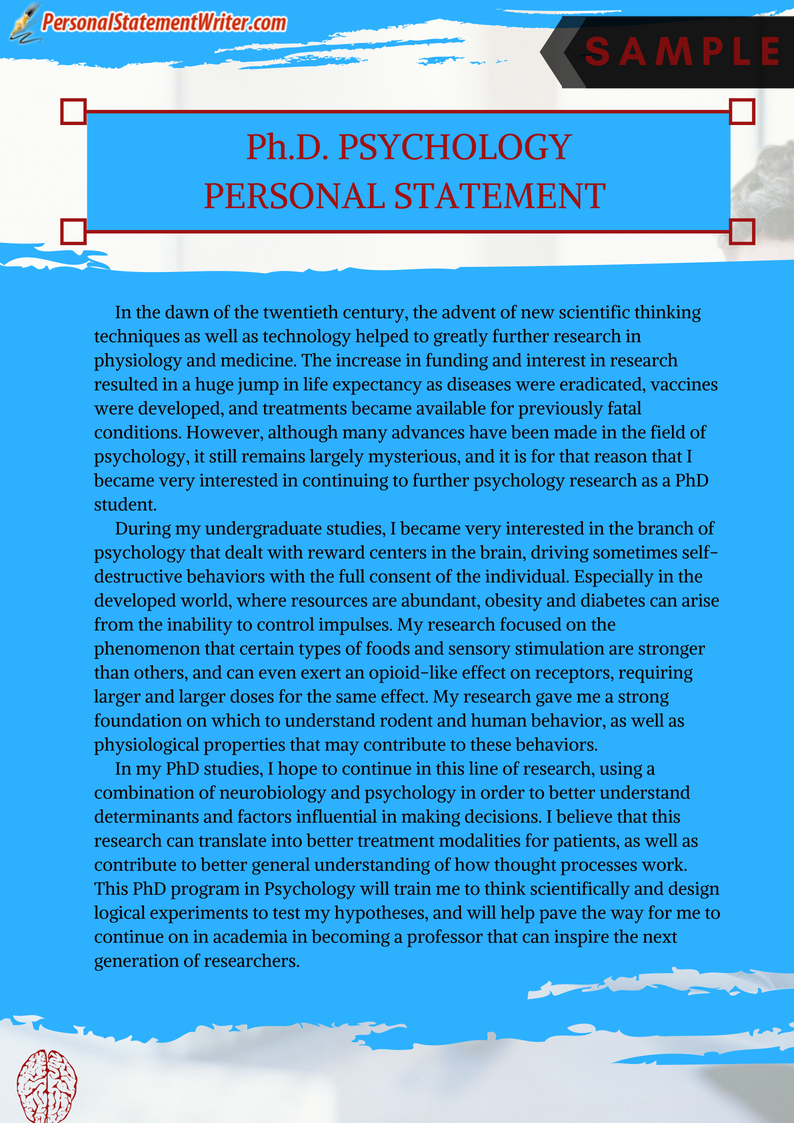 personal statement political science phd