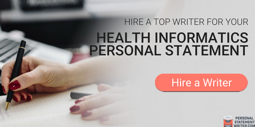 personal statement for health informatics writing