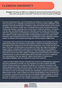 clemson application essay clemson application essay