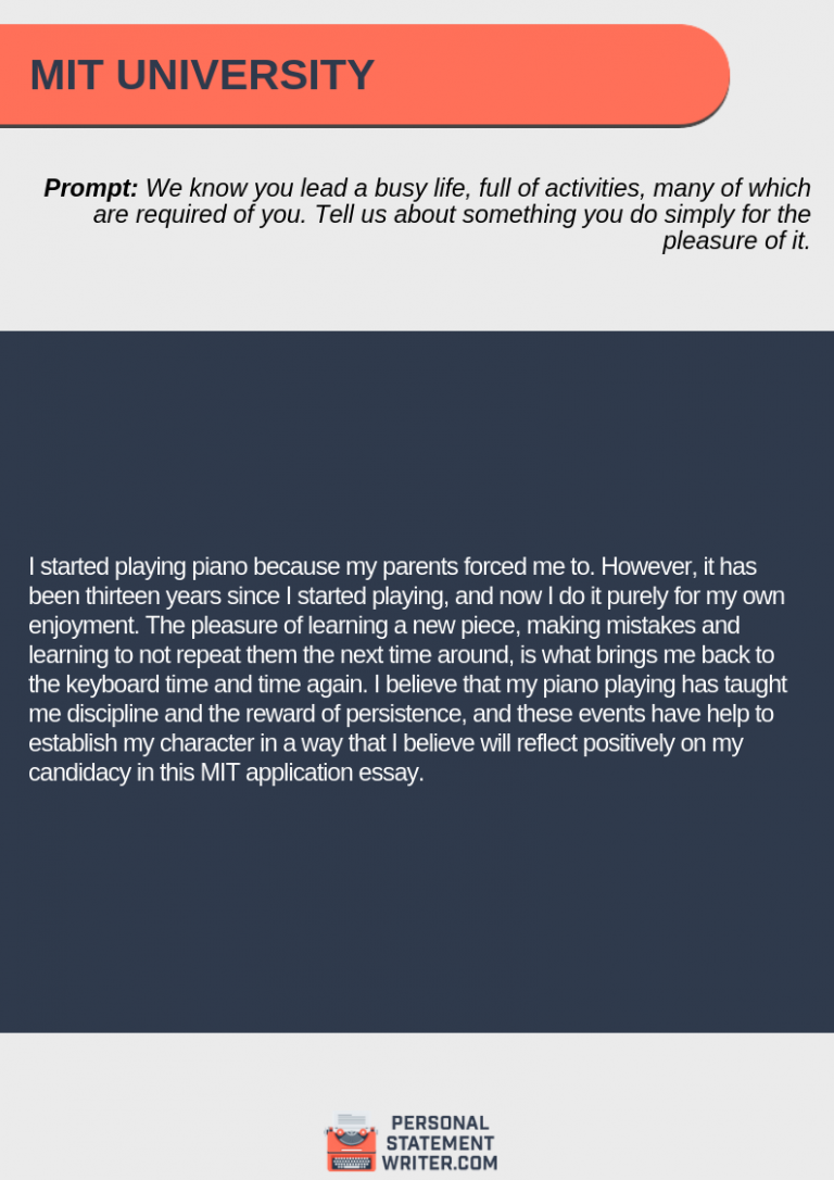 MIT Application Essay Prompt Answers That Worked Pro Tips