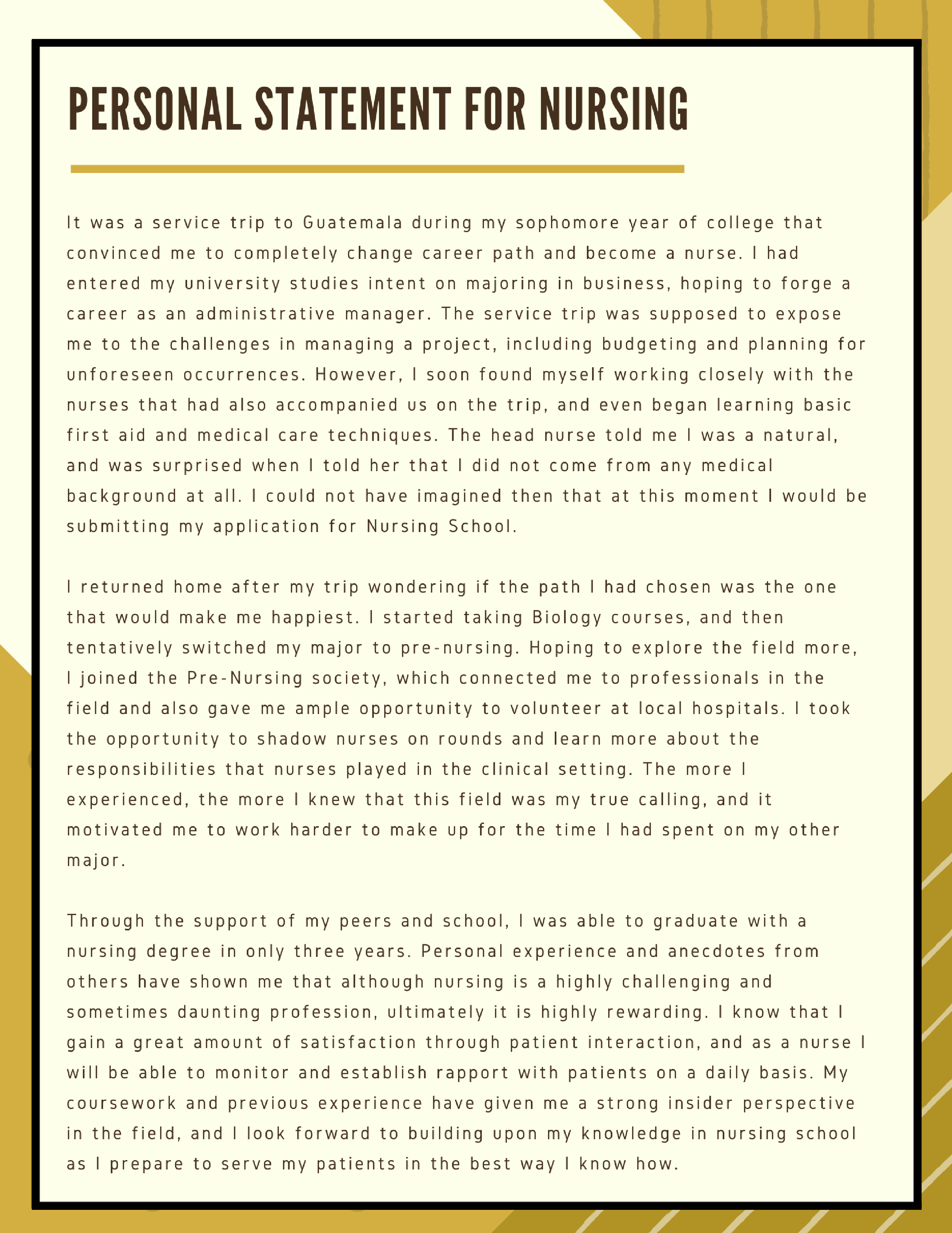 Expert Help On Nursing Personal Statement Writing Editing